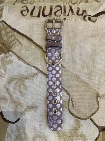 PRE-LOVED Alex Leather Polka Dot Cuff